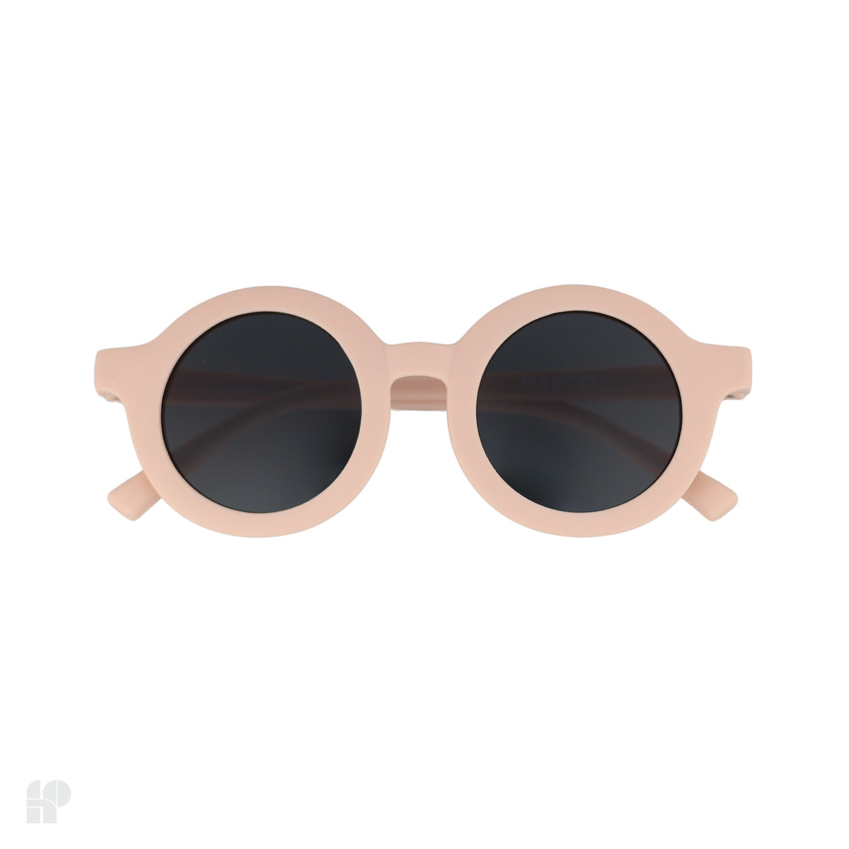 Roundabouts Pink kids sunglasses, front view on white