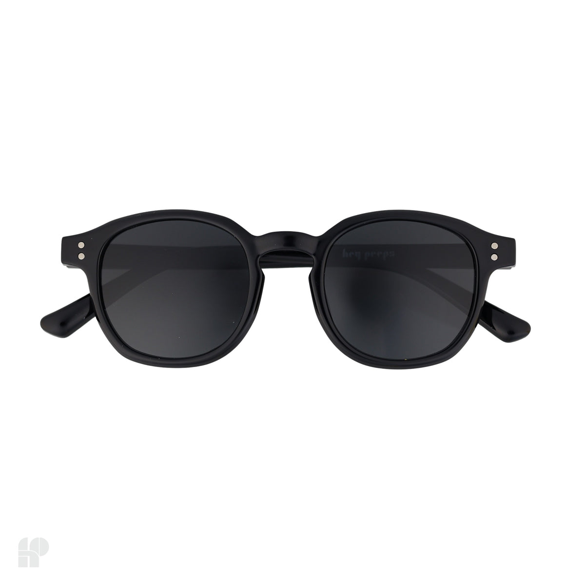 City Slickers Matte Black kids sunglasses, front view on white