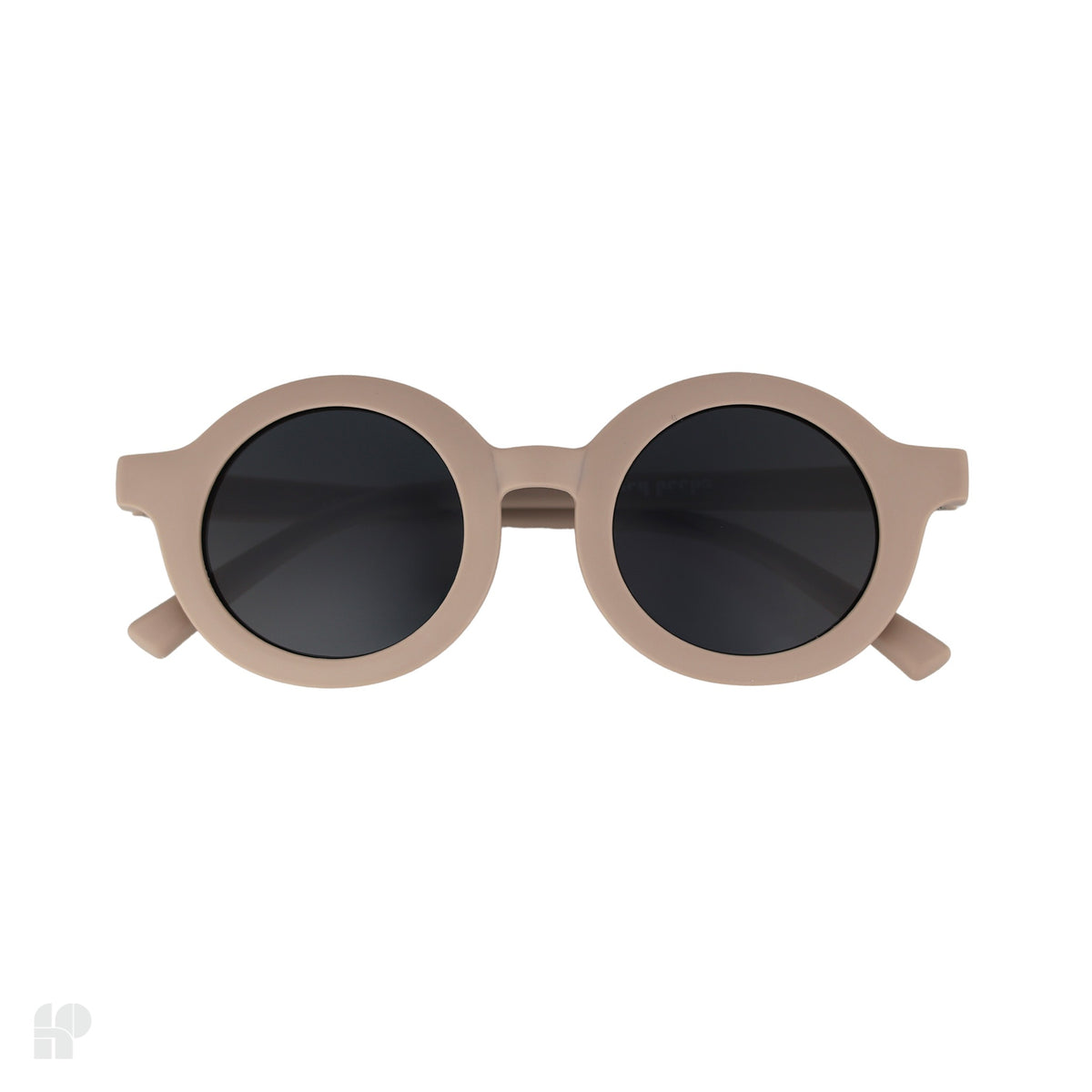 Roundabouts Mocha kids sunglasses, front view on white
