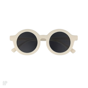 Roundabouts White kids sunglasses, front view on white