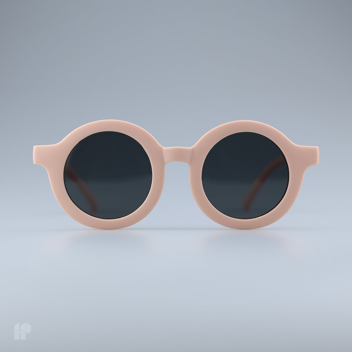 Roundabouts Pink kids sunglasses, front view on grey